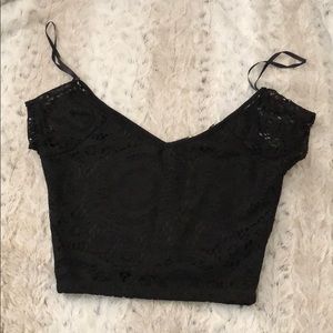 Black crop top